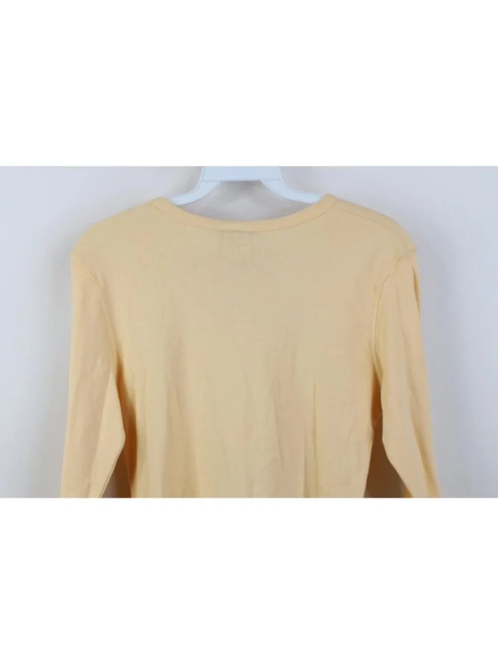 Deadstock Vtg 90s Babydoll Womens Medium Ribbed Cropped Knit Long Sleeve T-Shirt
